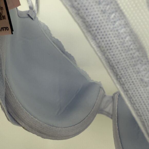 Victorias Secret Purple Gold Metallic Lined Demi Double Bra Size 32DDD - Picture 5 of 7